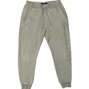 Abercrombie & Fitch Olive Green Fleece Joggers